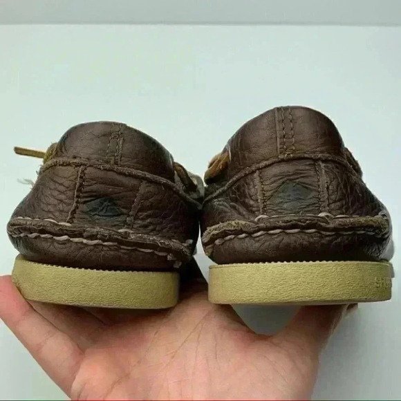 Sperry Topsider mens loafers size 8 brown leather - Picture 7 of 11